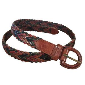 Braided Leather Belt in 6 Earthy Multicolors Unisex Belt